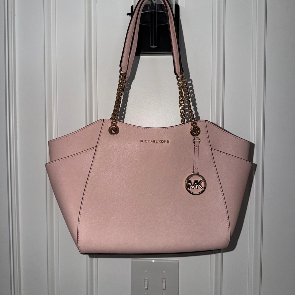 Michael Kors Blush Pink Tote with Gold Accents